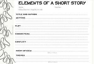 Elements of a Story Template